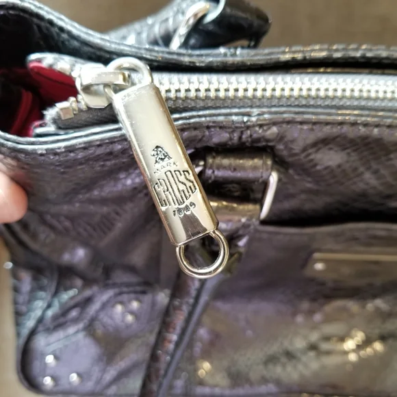 Mark Cross 1845 snakeskin print leather purse - Picture 8 of 8